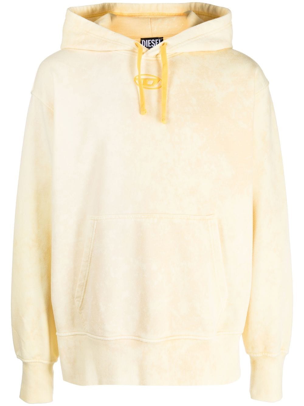 Diesel distressed-effect hoodie - Yellow von Diesel