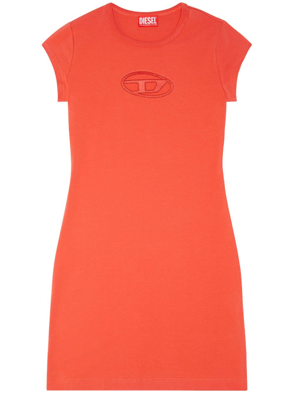 Diesel D-Angiel cut-out T-shirt minidress - Orange von Diesel