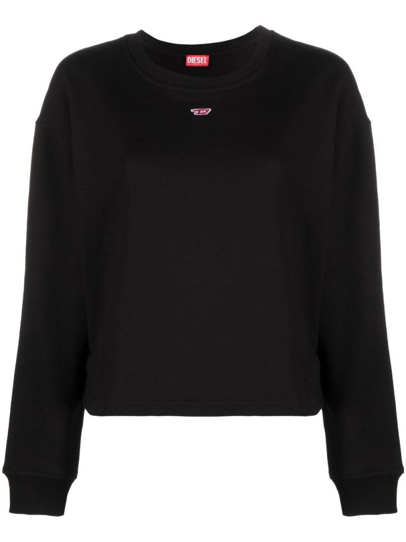 Diesel logo-embroidered sweatshirt - Black von Diesel