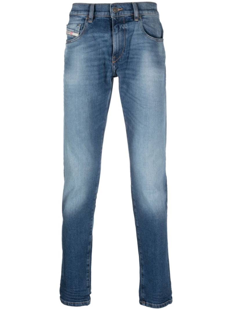 Diesel faded-effect straight-leg jeans - Blue von Diesel
