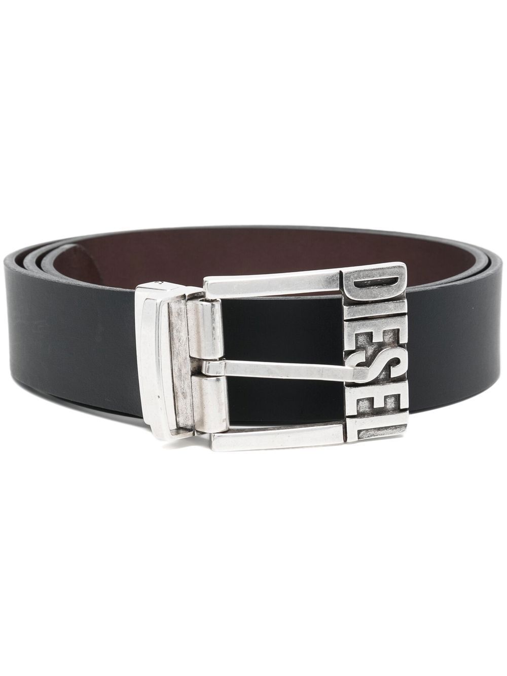 Diesel B-Shift II leather belt - Black von Diesel