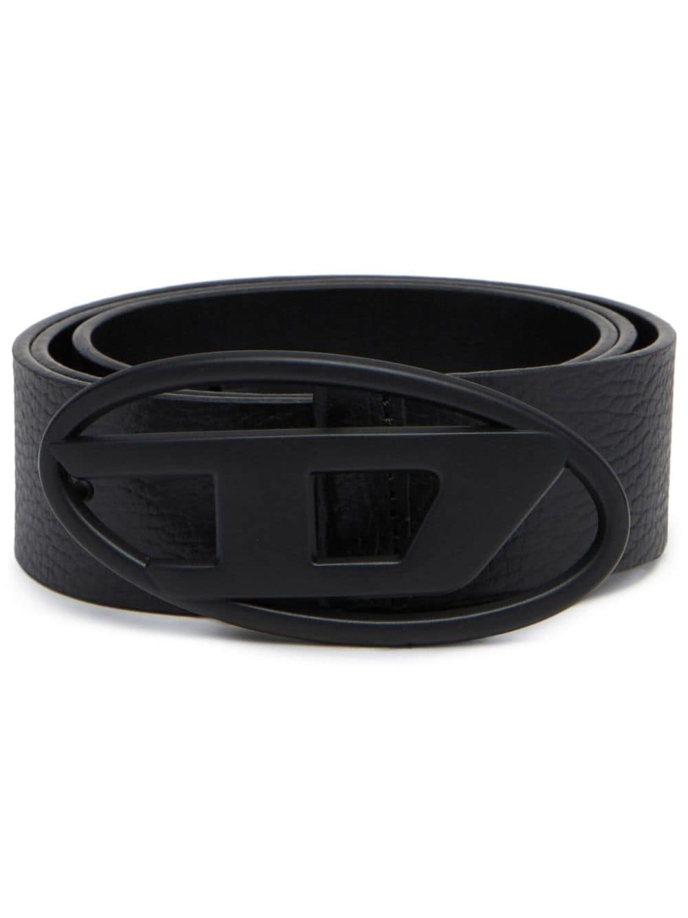 Diesel 1DR logo-buckle leather belt - Black von Diesel