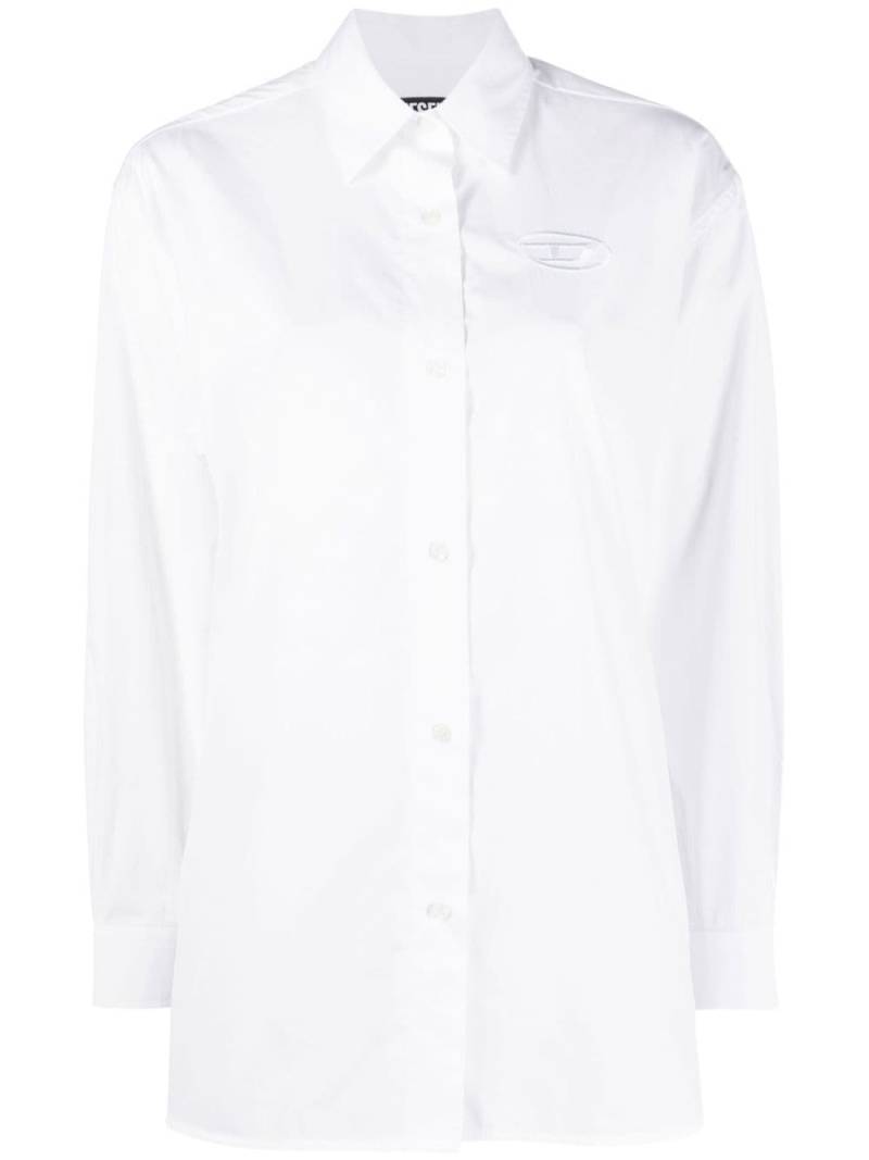 Diesel C-Bruce-B logo-embroidered shirt - White von Diesel