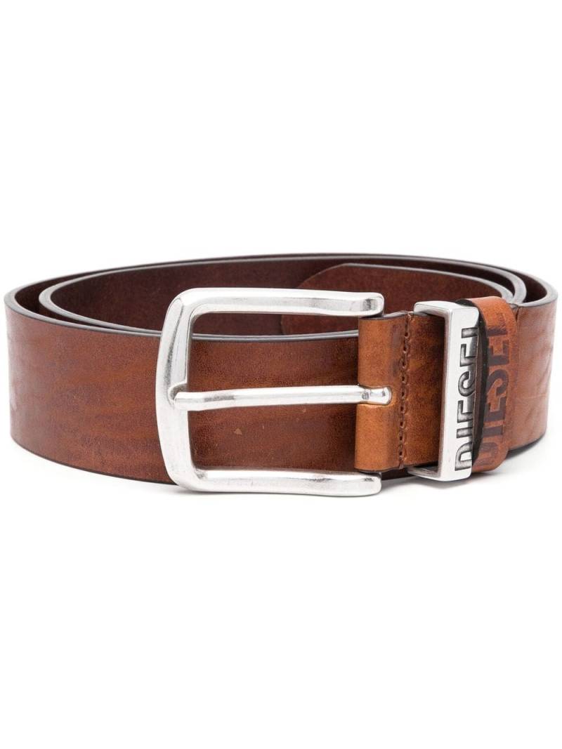 Diesel B-Visible leather belt - Brown von Diesel