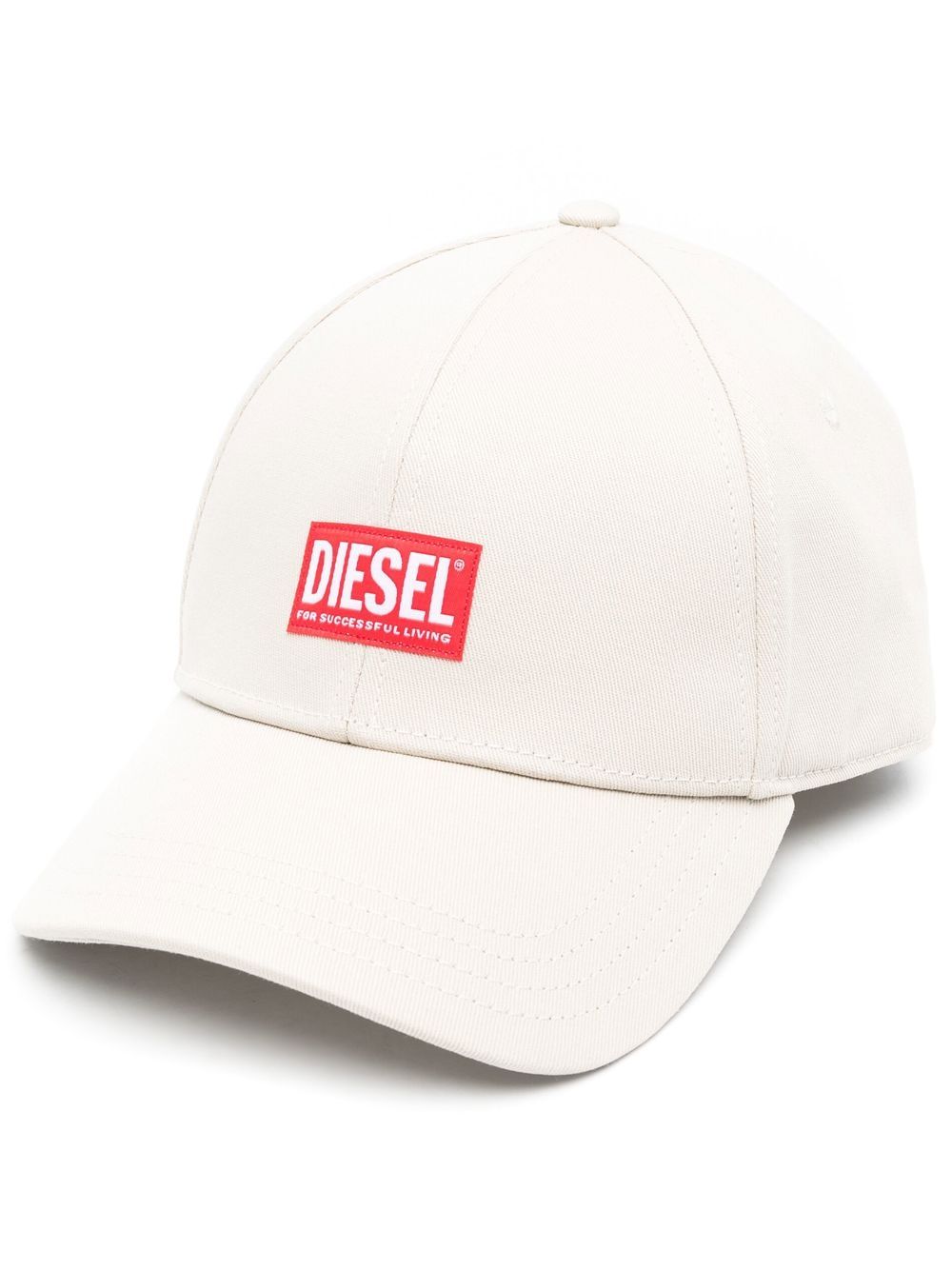 Diesel Corry-Jacq logo-appliqué baseball cap - Neutrals von Diesel