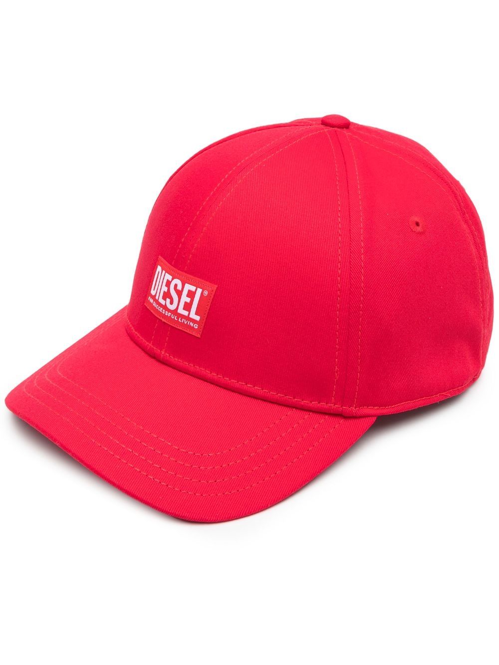 Diesel Corry-Jacq logo-appliqué baseball cap - Red von Diesel