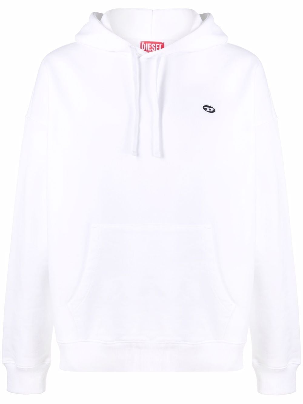 Diesel S-Rob-Doval-PJ cotton hoodie - White von Diesel