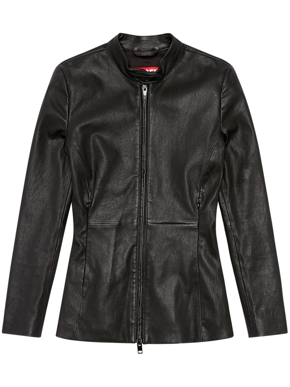 Diesel L-Sory-N1 logo-appliqué leather jacket - Black von Diesel