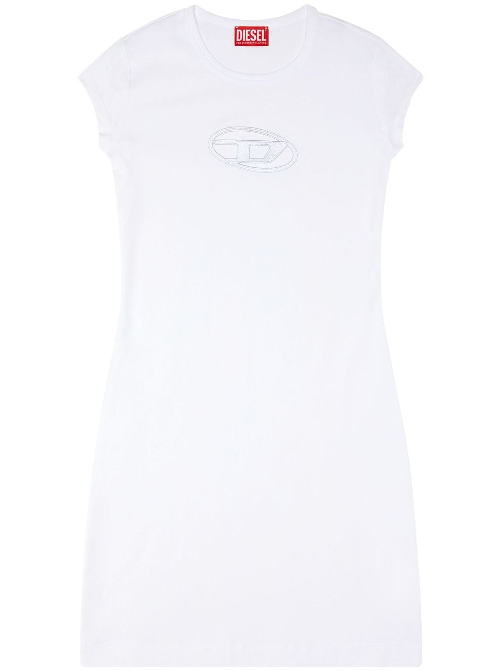 Diesel D-Angiel cut-out T-shirt minidress - White von Diesel