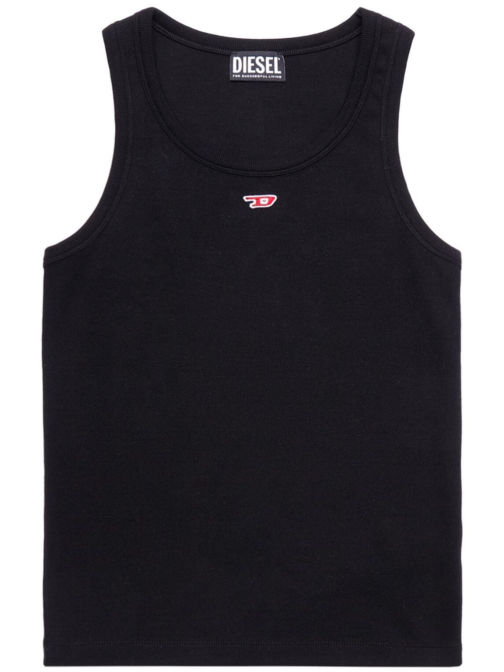 Diesel T-Anky-D logo-appliqué tank top - Black von Diesel