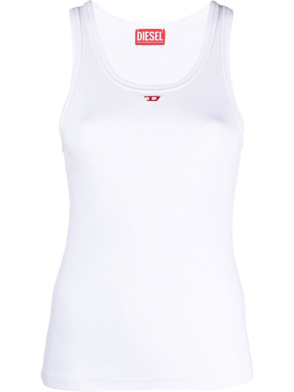 Diesel T-Anky-D logo-appliqué tank top - White von Diesel