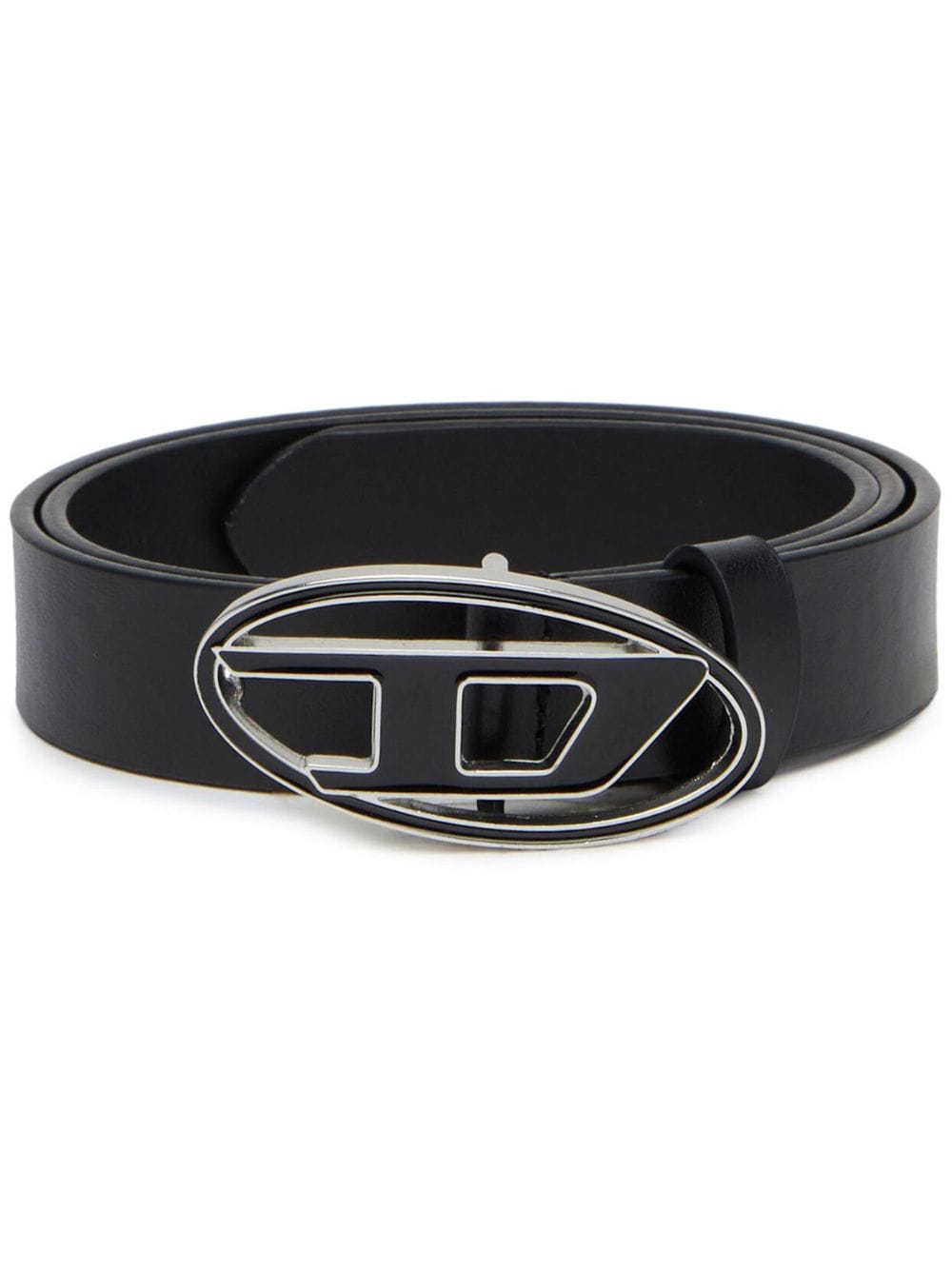 Diesel 1DR logo-buckle leather belt - Black von Diesel