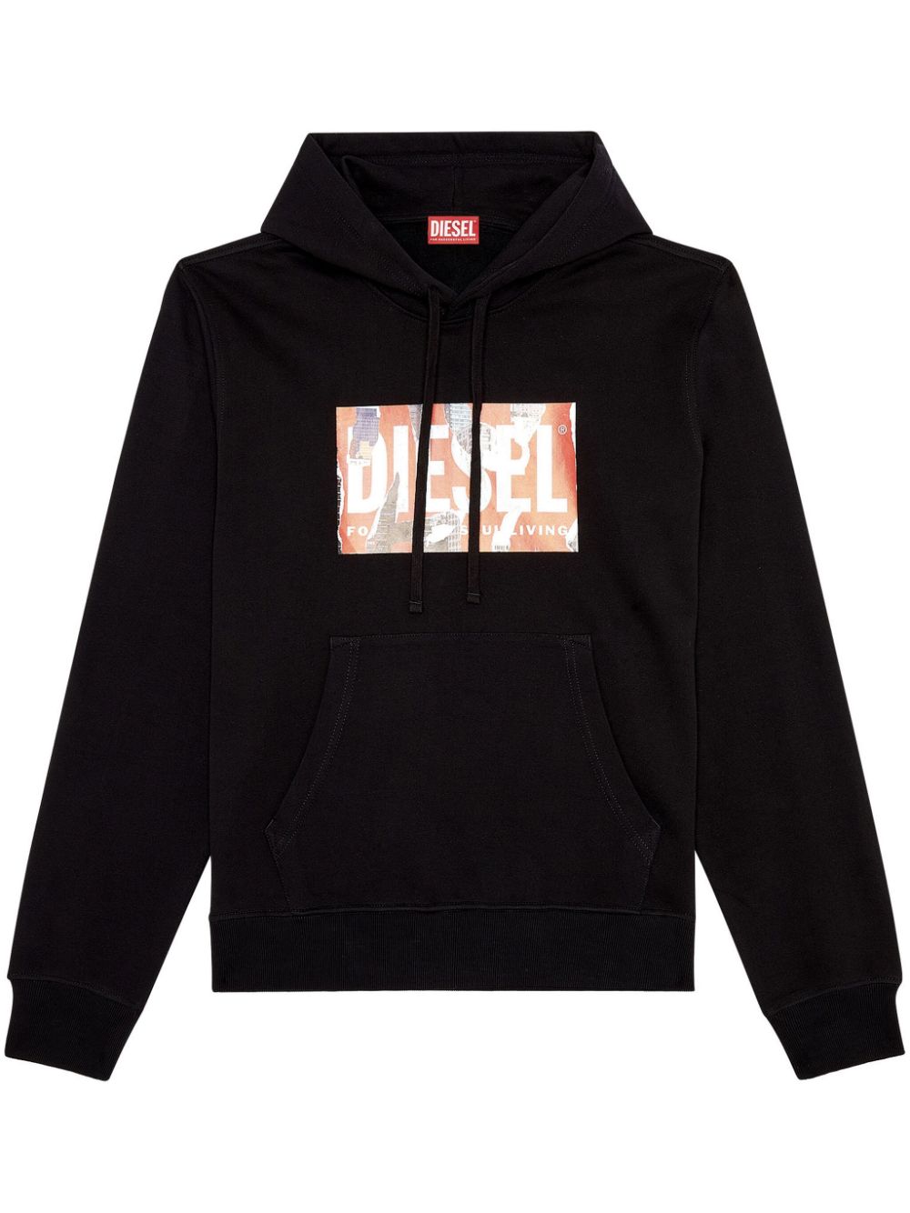 Diesel S-Ginn-Hood-L4 logo-print hoodie - Black von Diesel