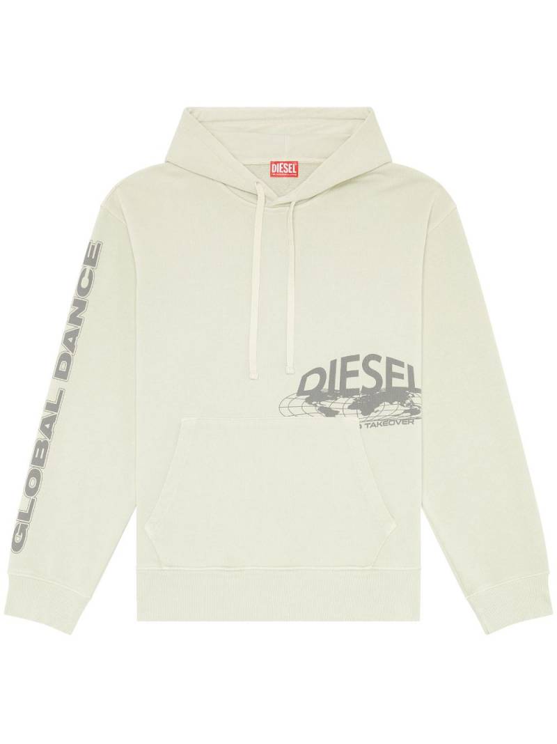 Diesel S-Macs-L1 cotton hoodie - Neutrals von Diesel