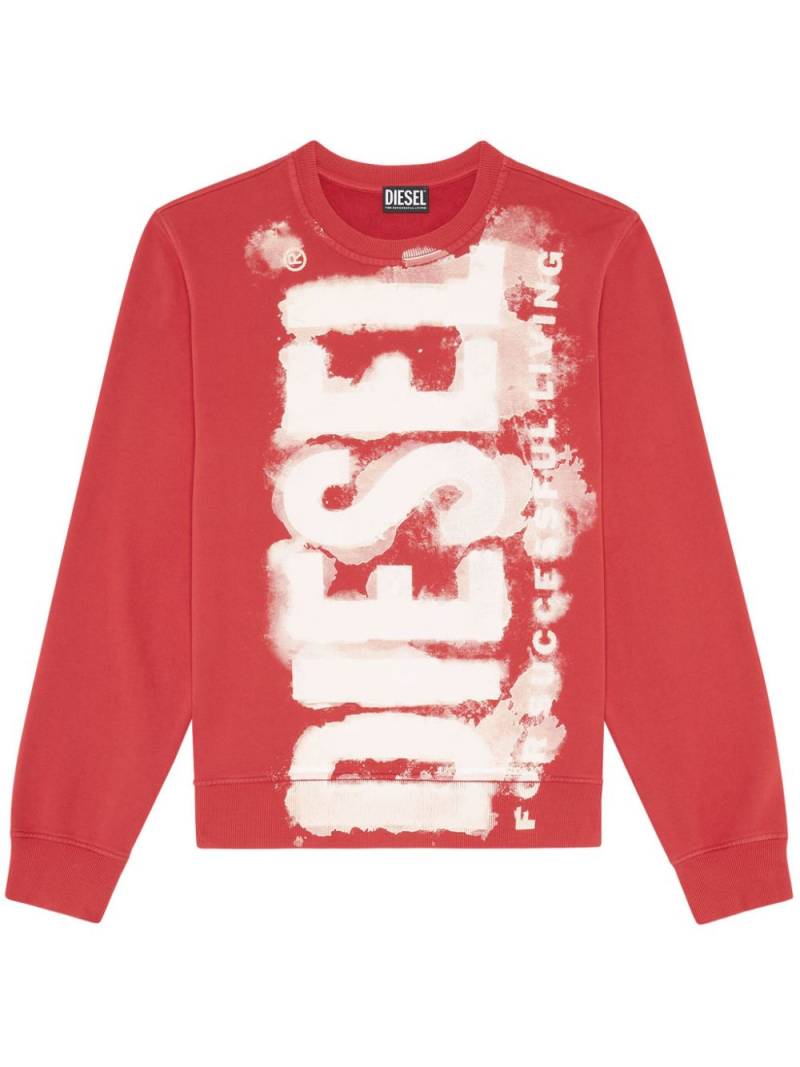 Diesel S-Ginn-E5 logo-print sweatshirt - Red von Diesel