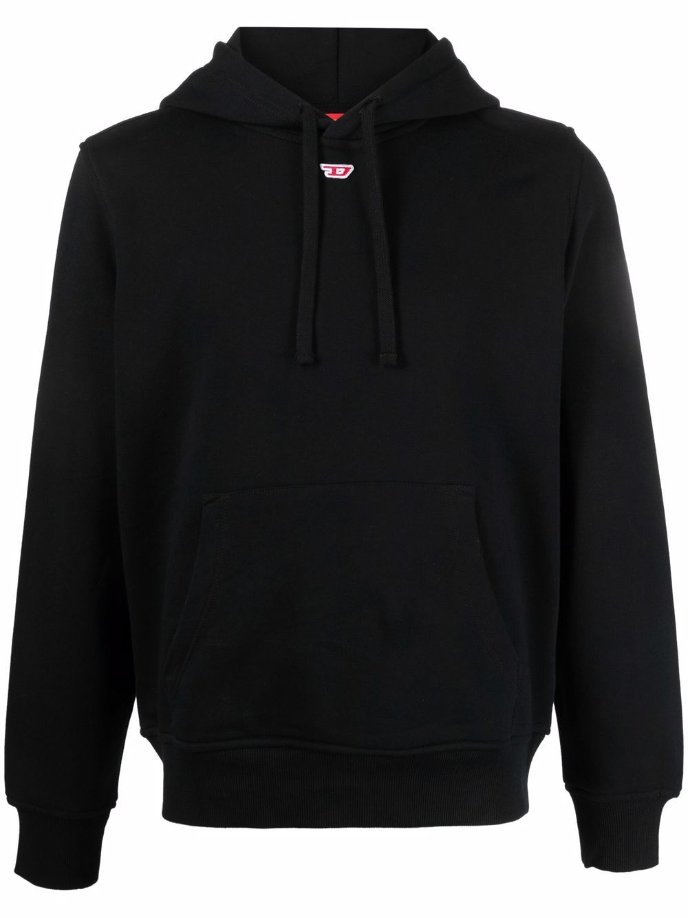 Diesel S-Ginn-Hood-D logo-appliqué hoodie - Black von Diesel