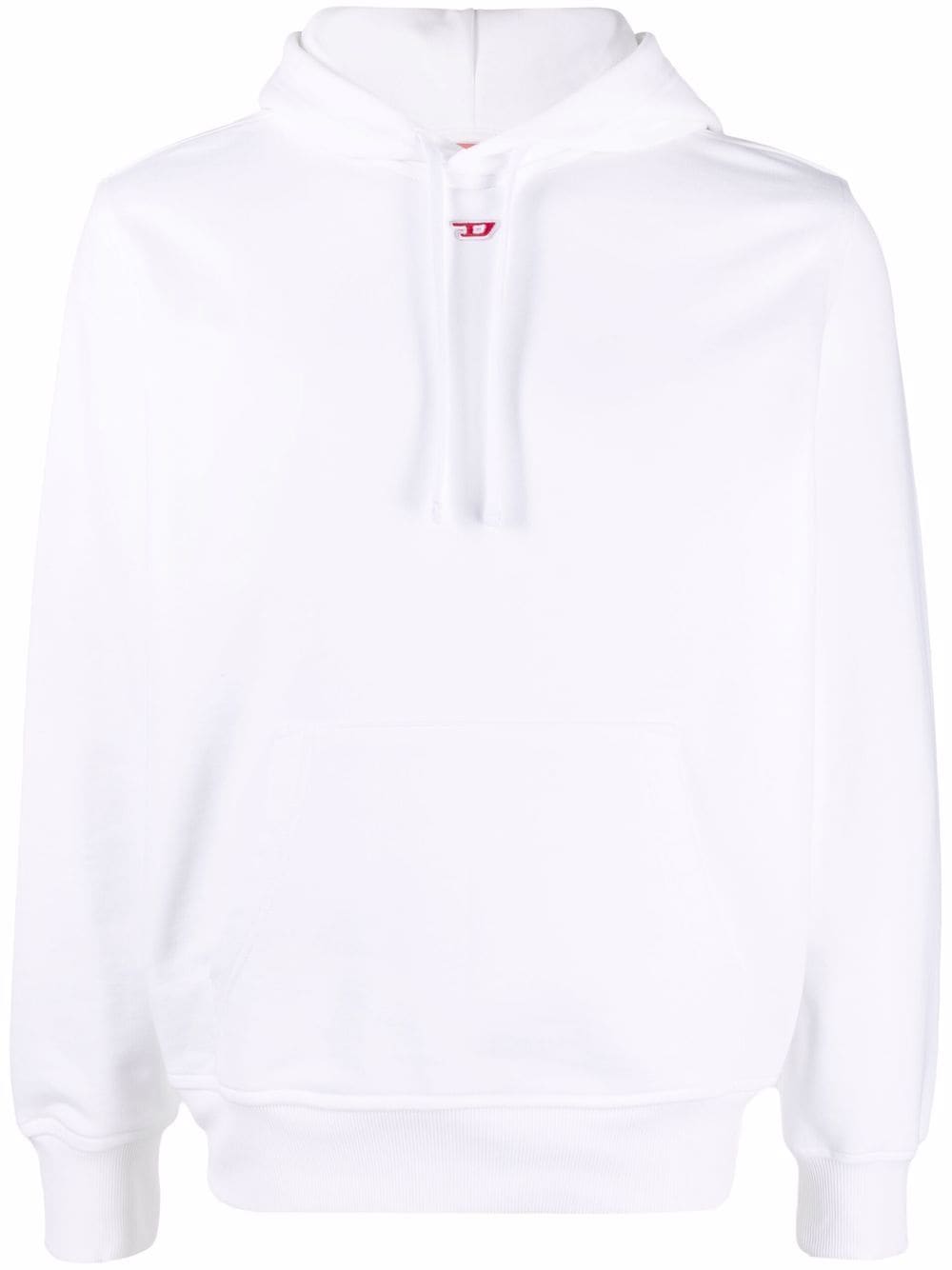 Diesel S-Ginn-Hood-D logo-appliqué hoodie - White von Diesel