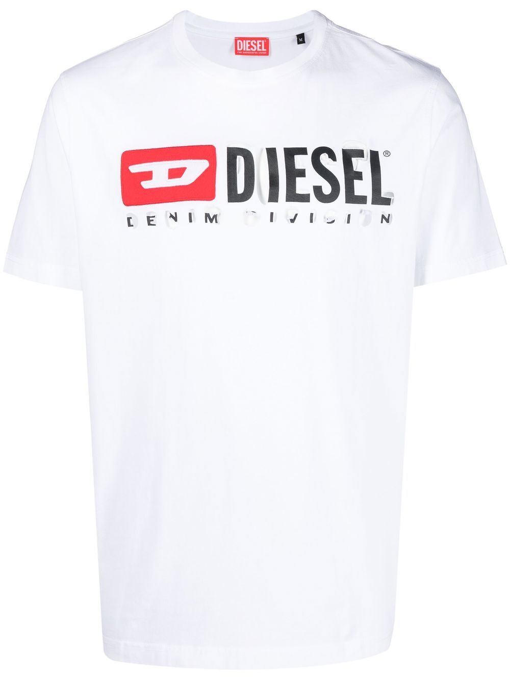 Diesel T-Just-Divstroyed cotton T-shirt - White von Diesel