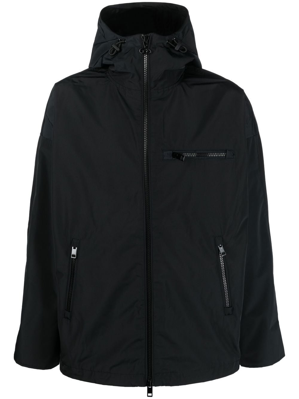 Diesel W-Hennes logo-piped parka - Black von Diesel