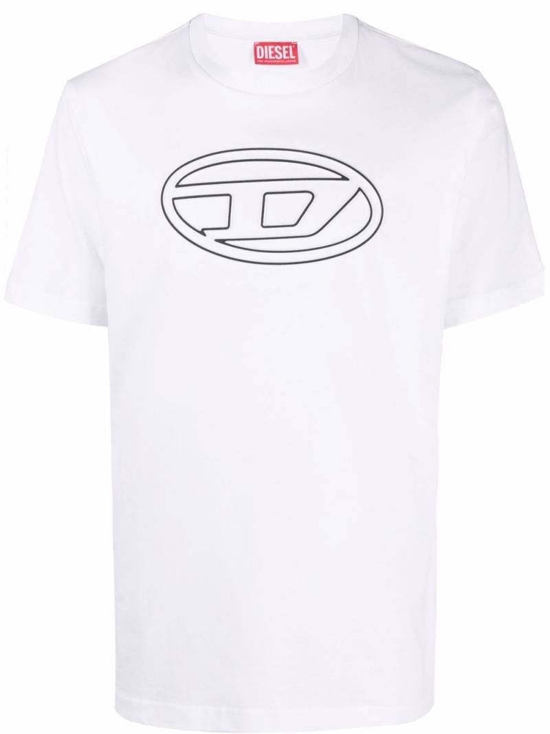 Diesel T-Just-Bigoval cotton T-shirt - White von Diesel