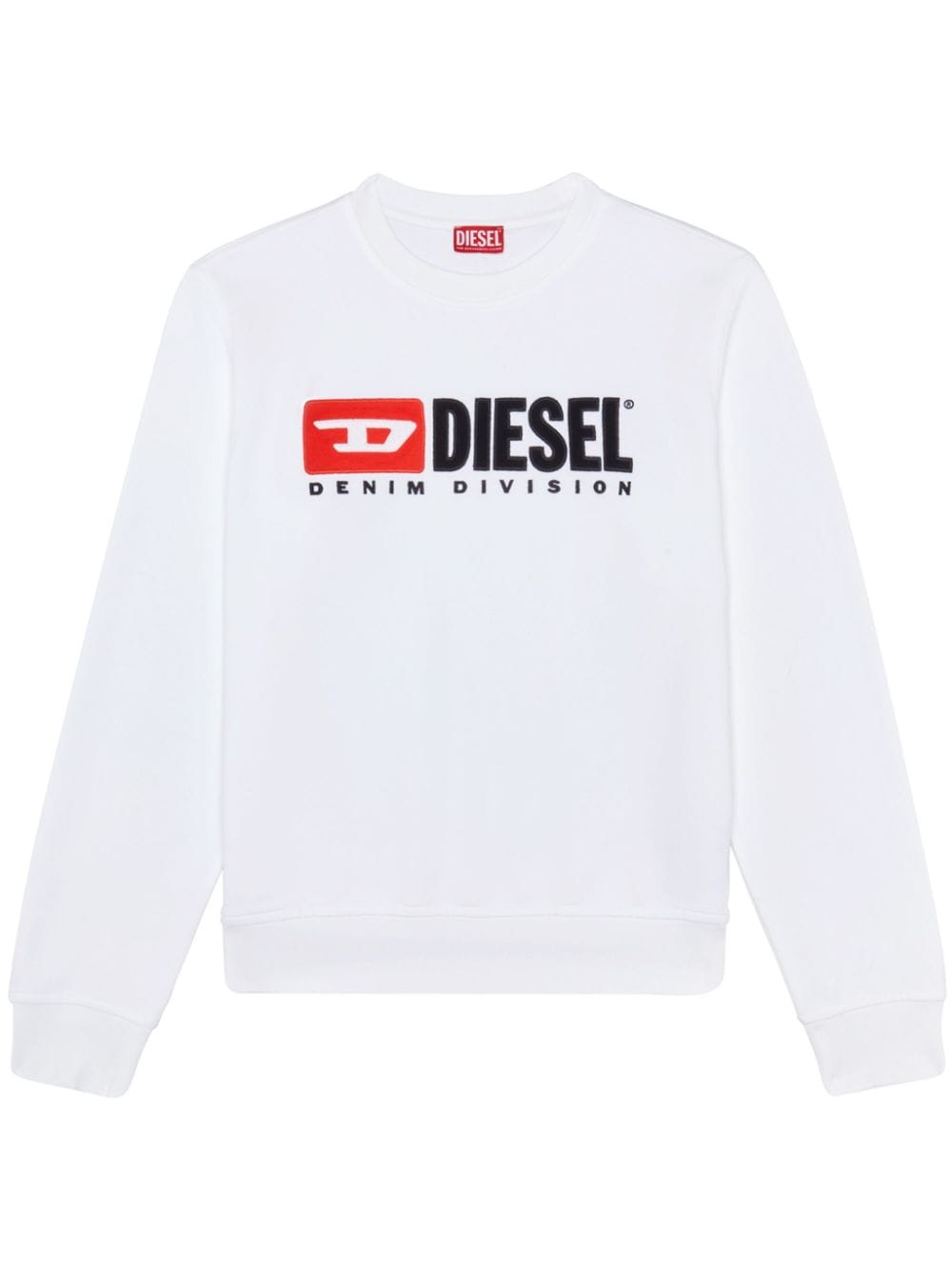 Diesel S-Ginn-Div logo-appliqué sweatshirt - White von Diesel