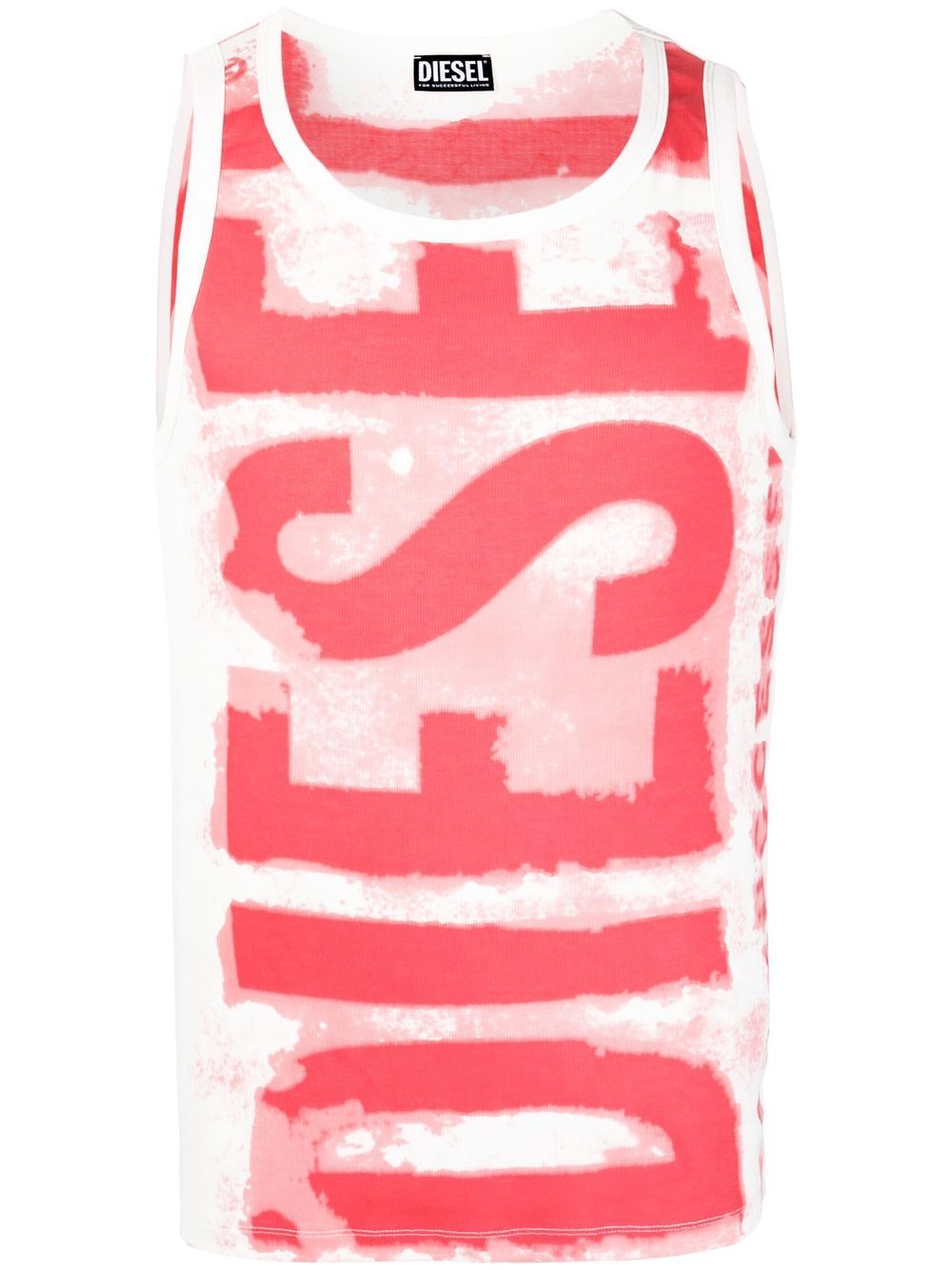 Diesel T-Lift-E1 logo-print tank top - Red von Diesel