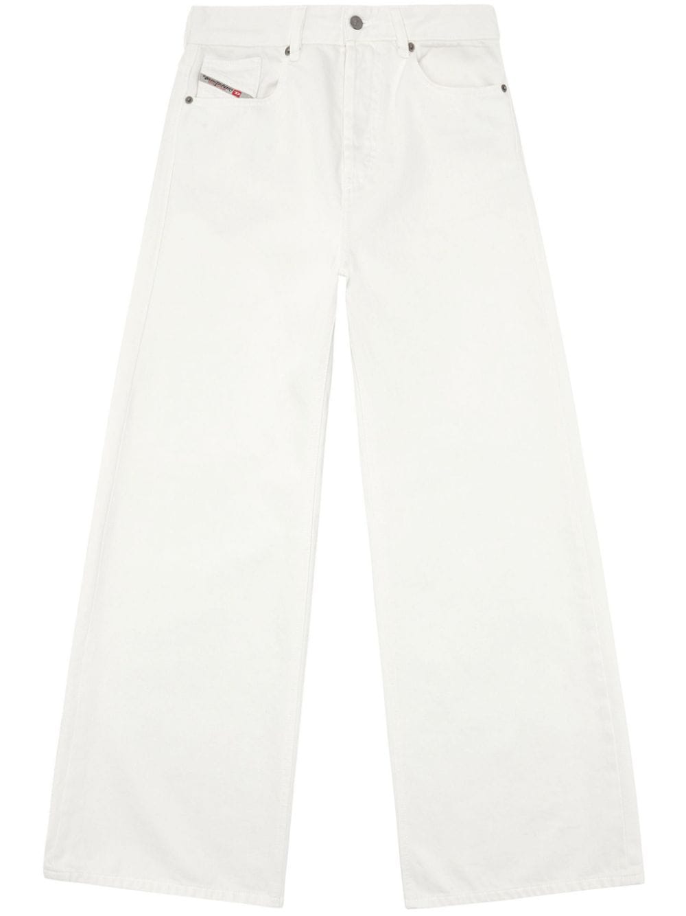 Diesel low-rise wide-leg jeans - White von Diesel