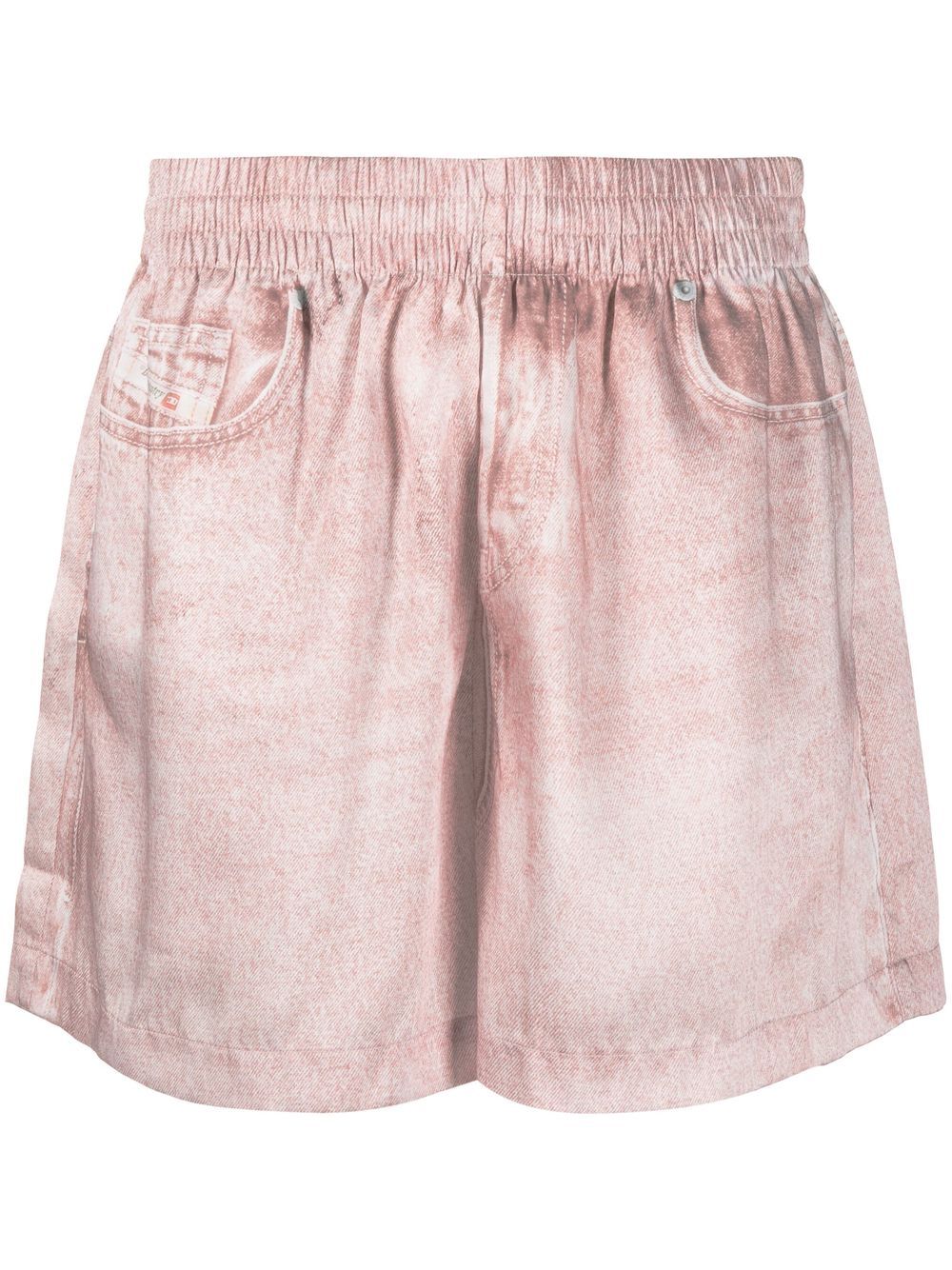 Diesel monogram-print shorts - Pink von Diesel