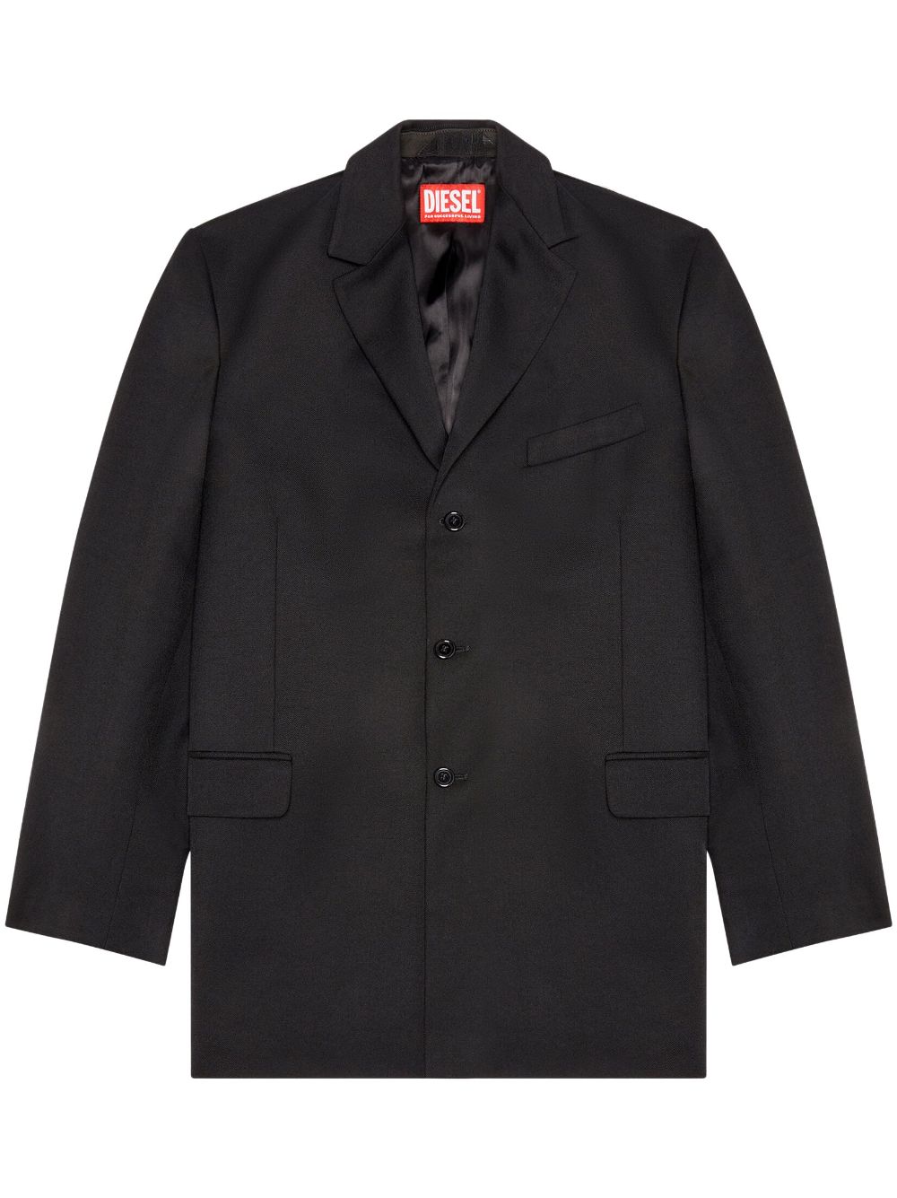 Diesel J-Warhols panelled single-breasted blazer - Black von Diesel