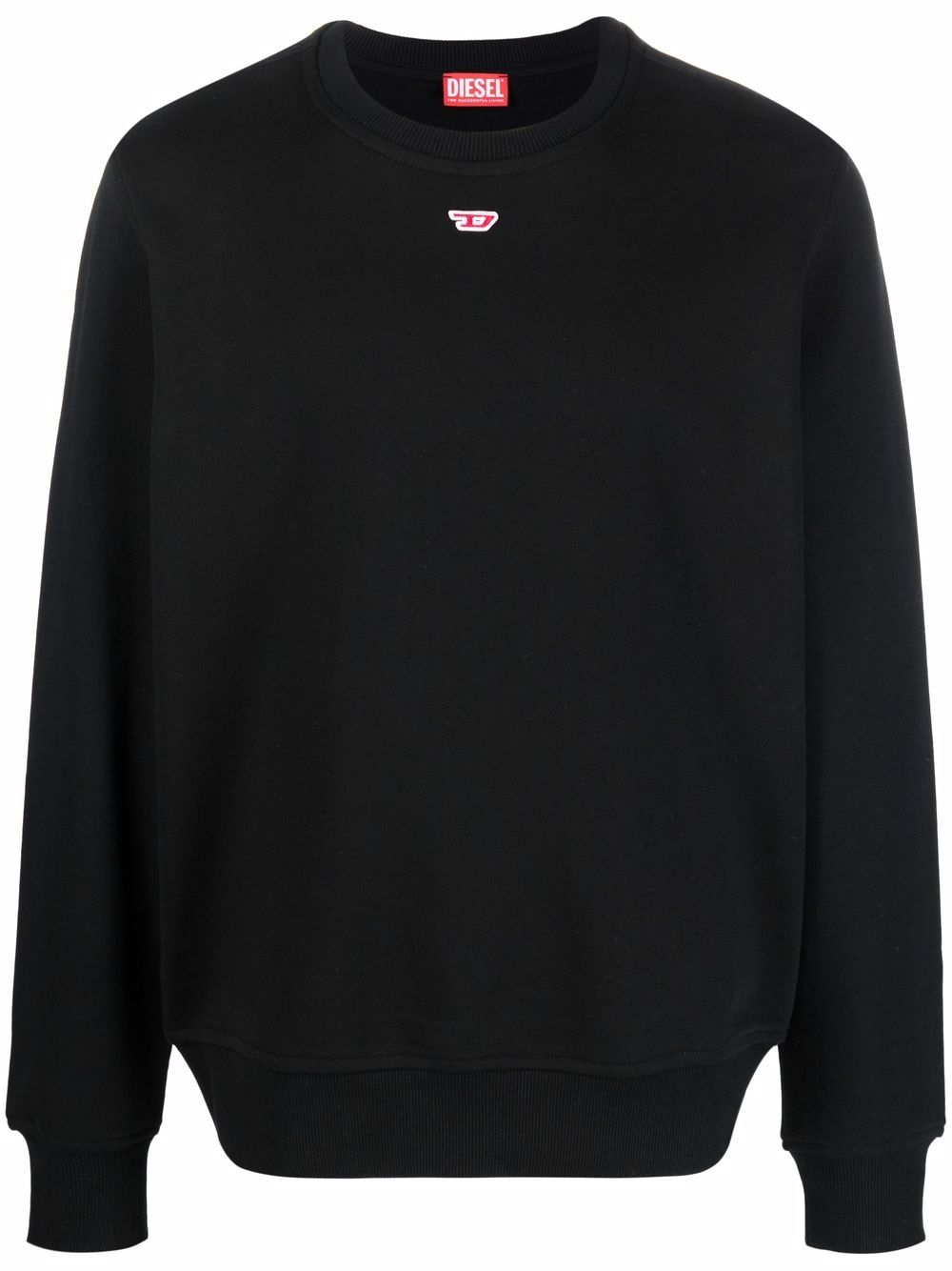 Diesel S-Ginn-D logo-appliqué sweatshirt - Black von Diesel