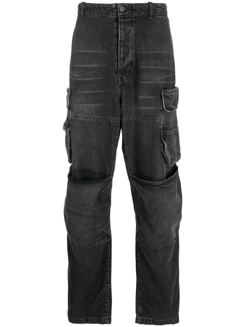 Diesel straight-leg cargo jeans - Black von Diesel