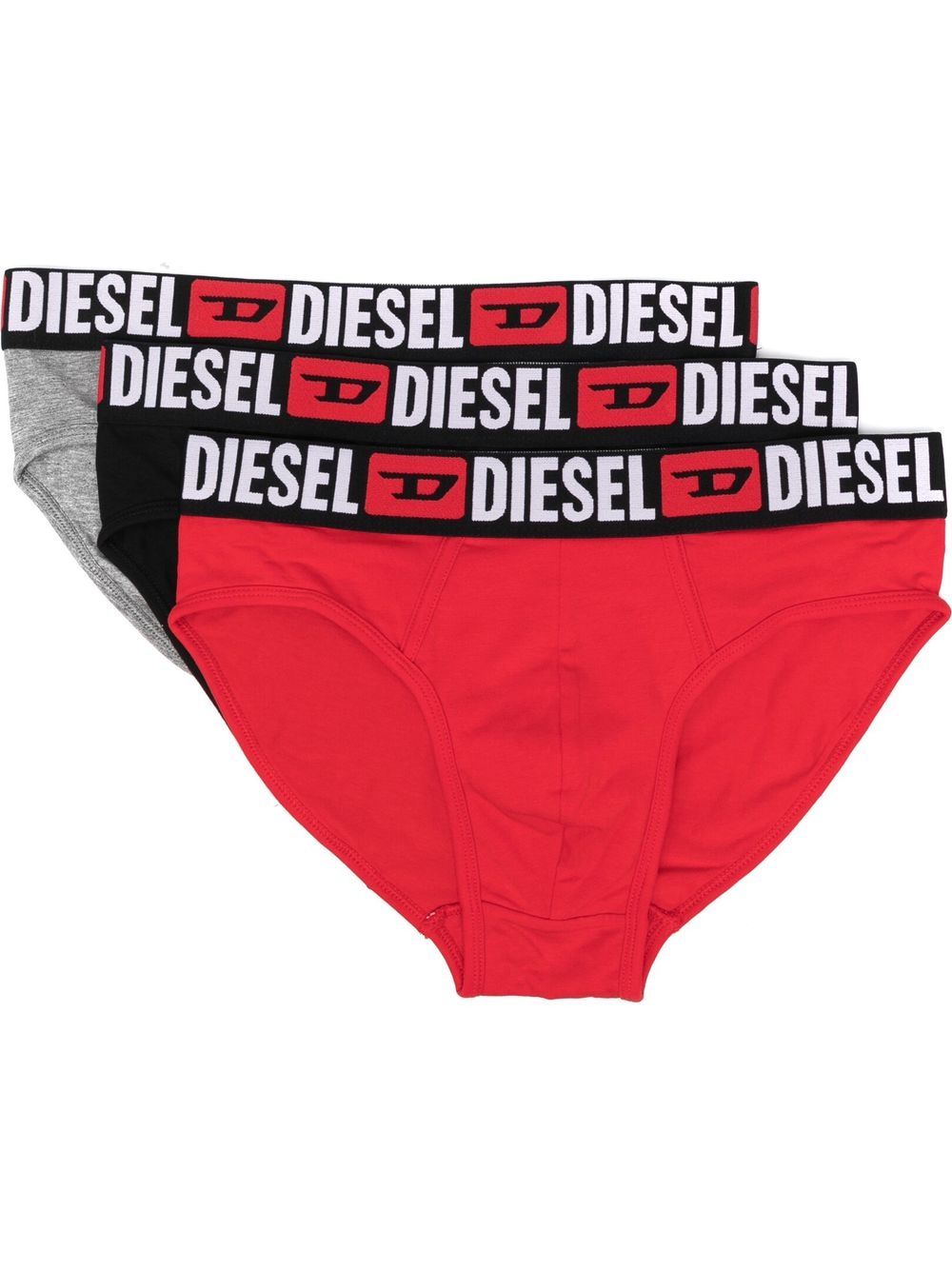 Diesel Umbr-Andre briefs (pack of three) - Black von Diesel