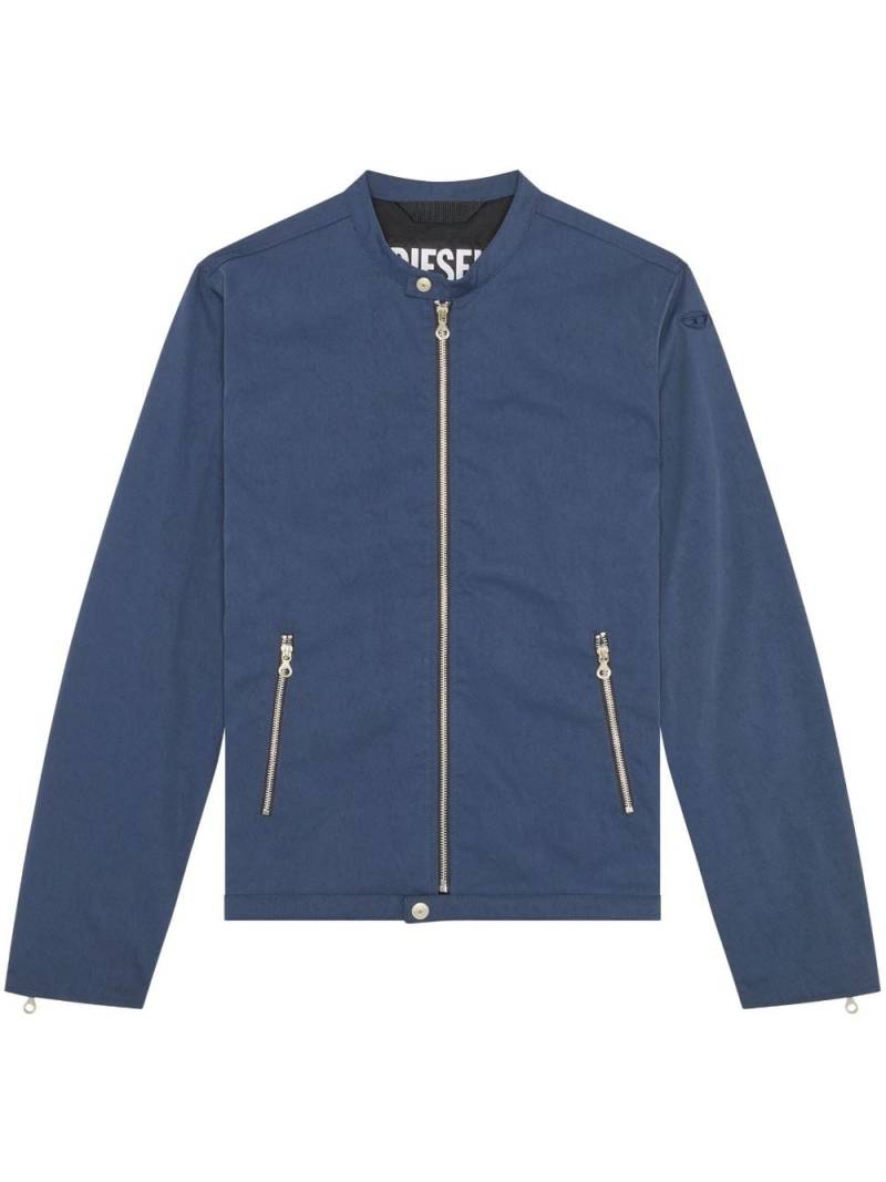 Diesel J-Glory-Nw cotton biker jacket - Blue von Diesel