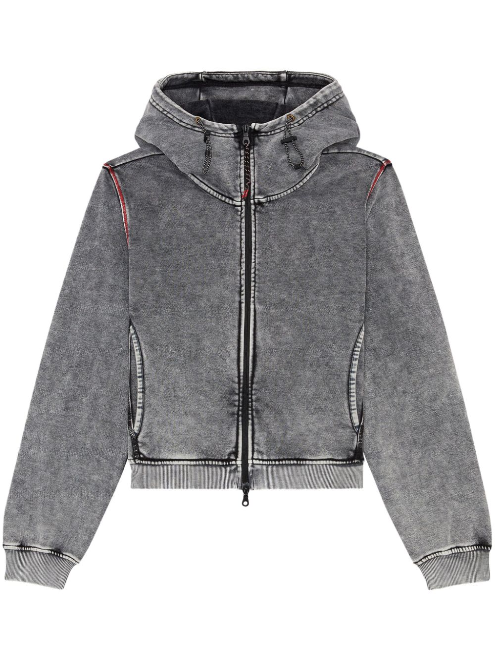 Diesel zip-up cotton hoodie - Grey von Diesel