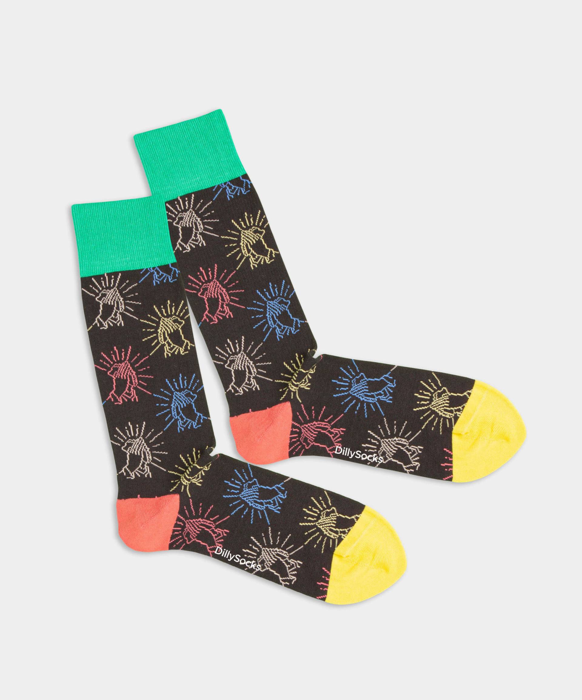 - Socken in Schwarz mit Motiv/Muster von DillySocks