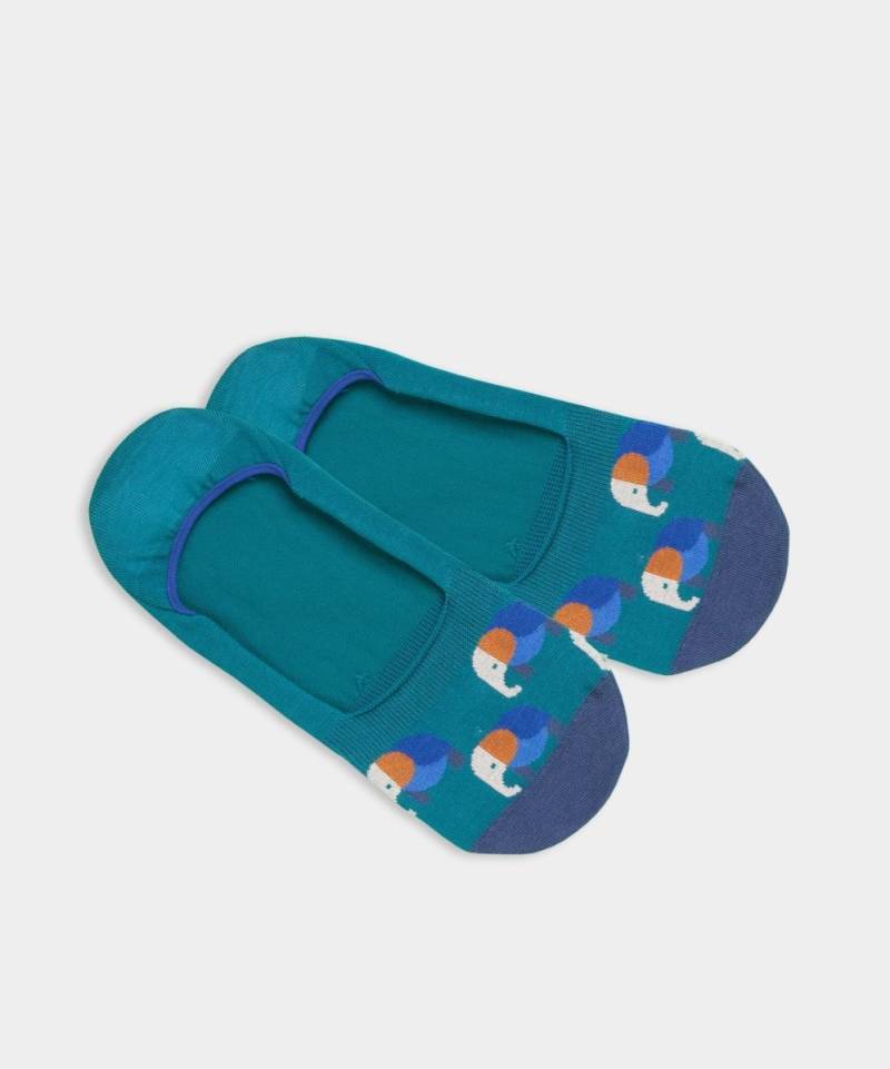 - Füsslinge in Blau mit Tier Motiv/Muster von DillySocks