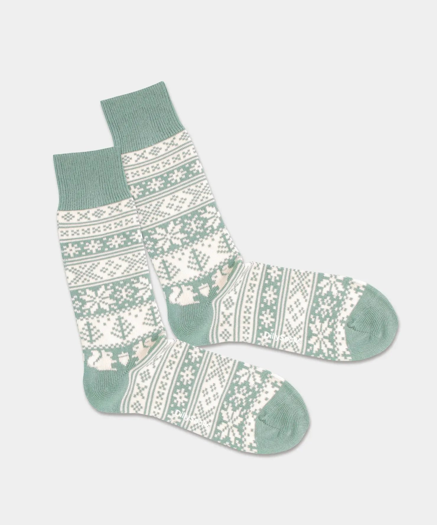 - Socken in Türkis mit Nordisch Motiv/Muster von DillySocks