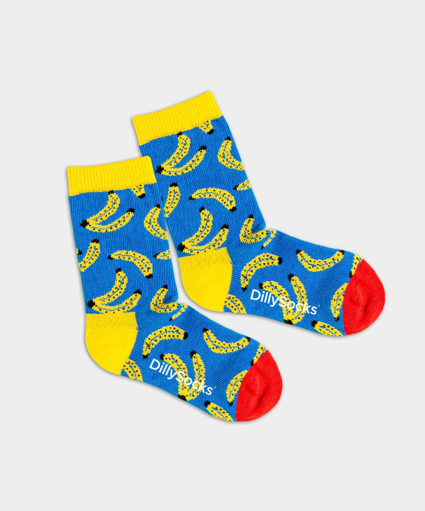 - Kindersocken in Blau mit Früchte Essen Motiv/Muster von DillySocks