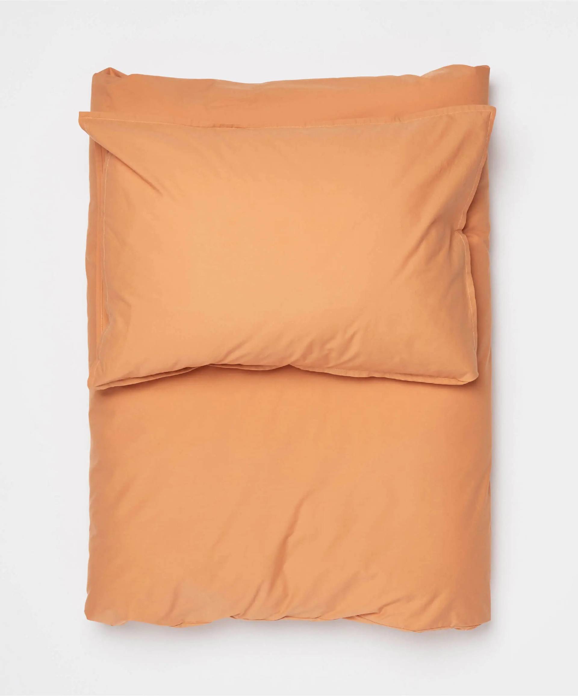 - Bettwäsche in Braun Orange mit Uni Motiv/Muster von DillySocks