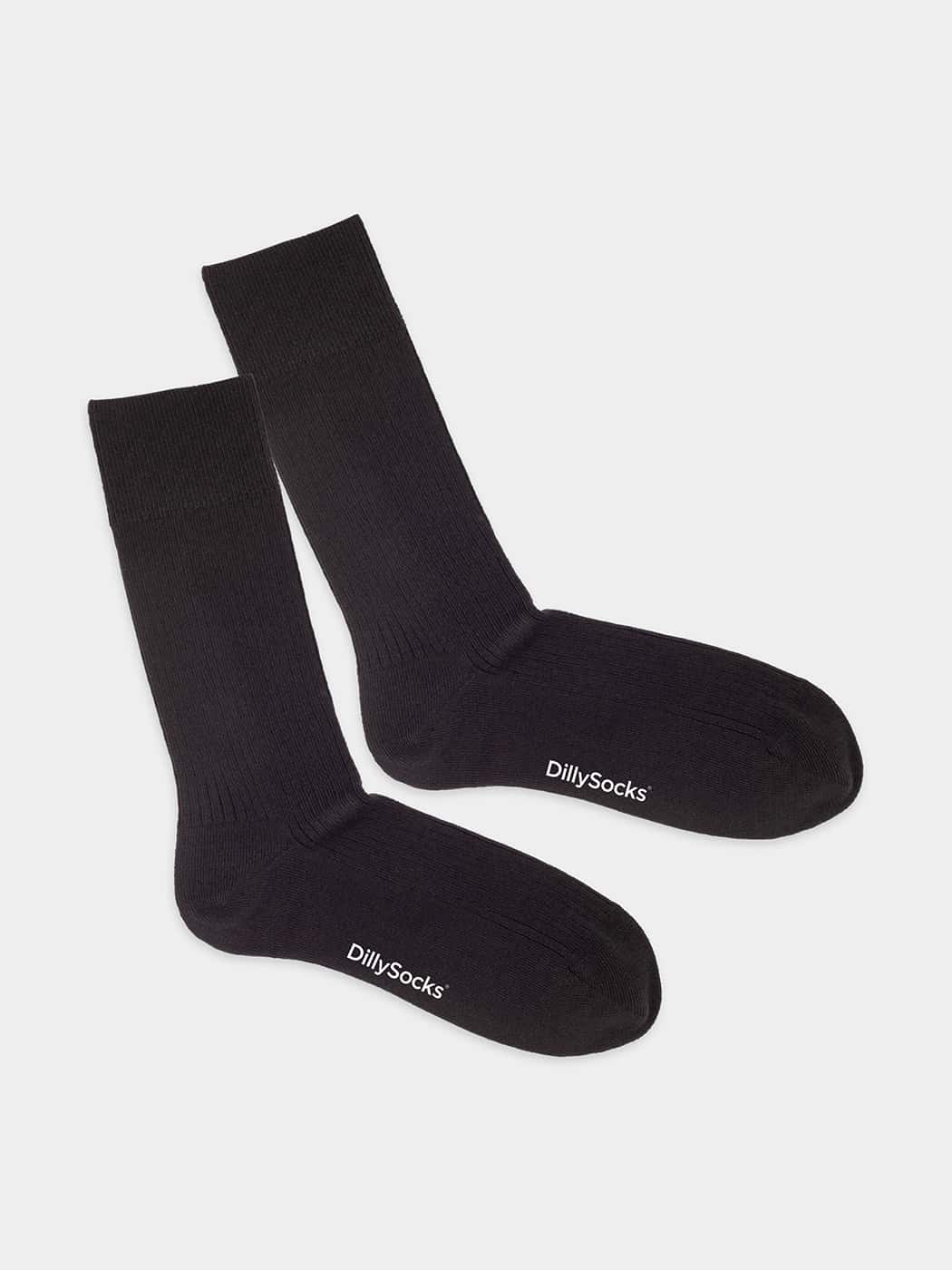 - Socken in Schwarz mit Uni Motiv/Muster von DillySocks