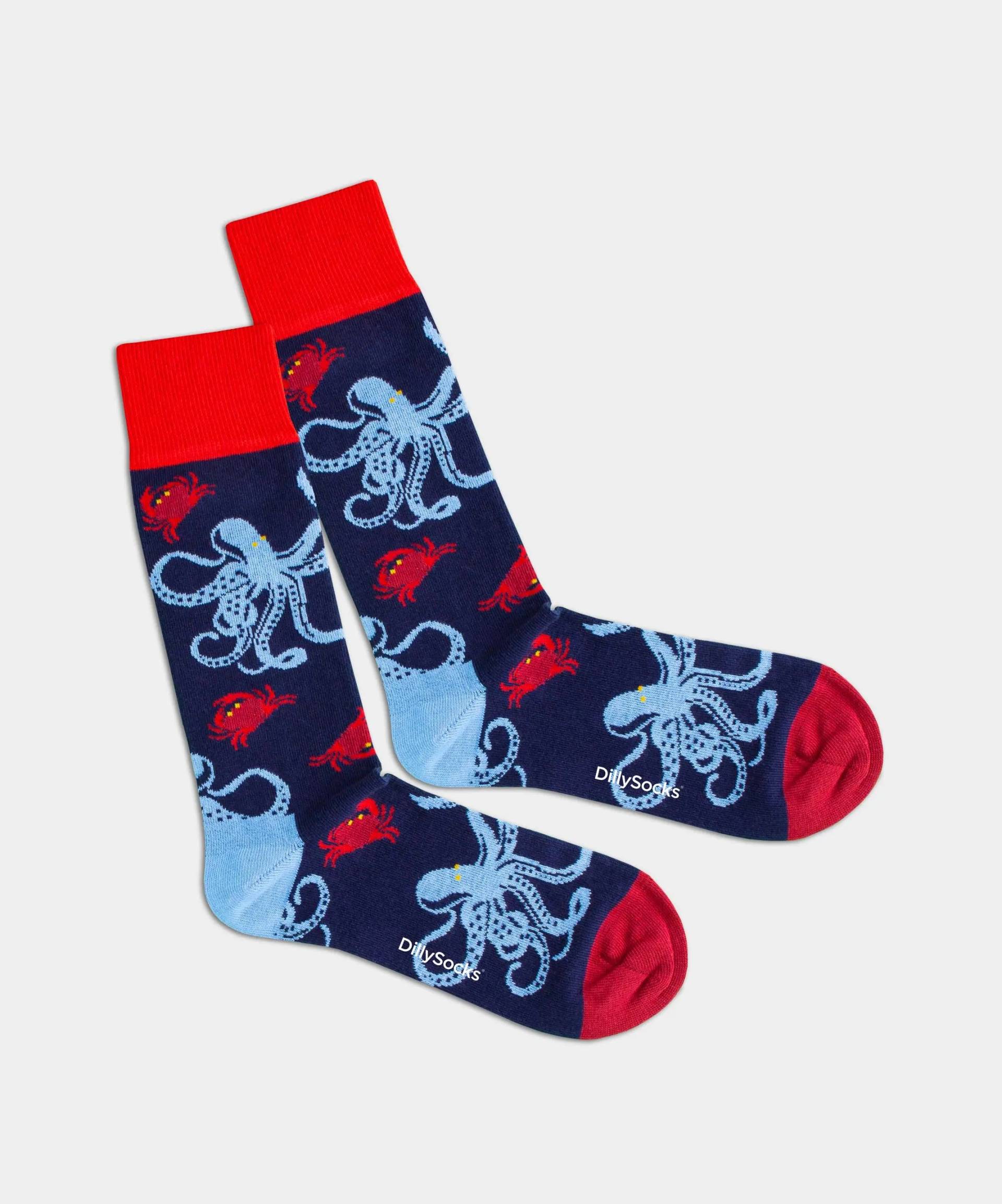 - Socken in Blau mit Tier Motiv/Muster von DillySocks