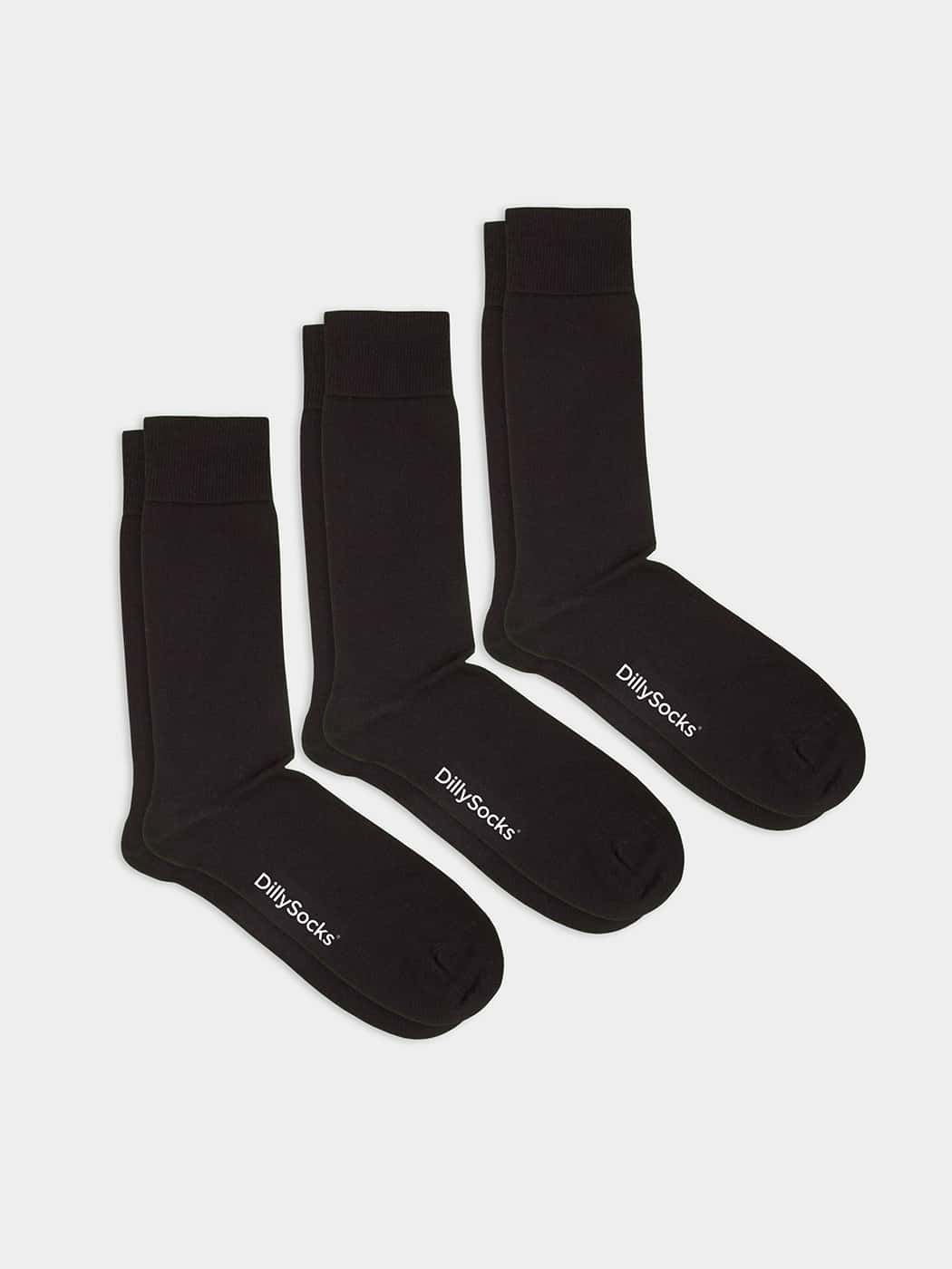 - Socken-Sets in Schwarz mit Uni Motiv/Muster von DillySocks