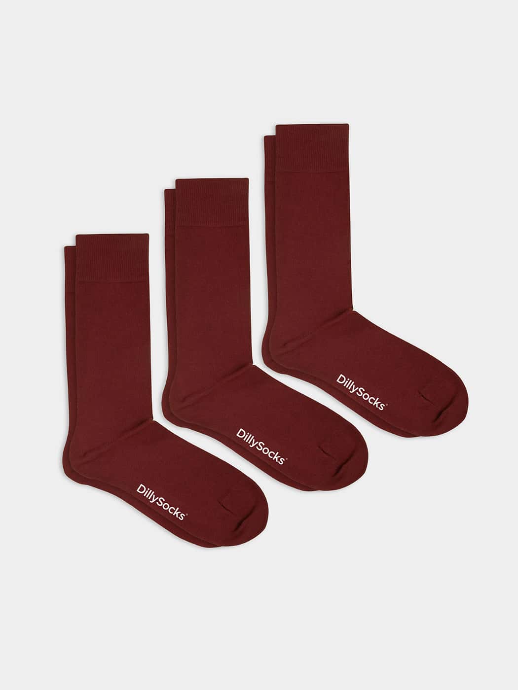 - Socken-Sets in Rot mit Uni Motiv/Muster von DillySocks
