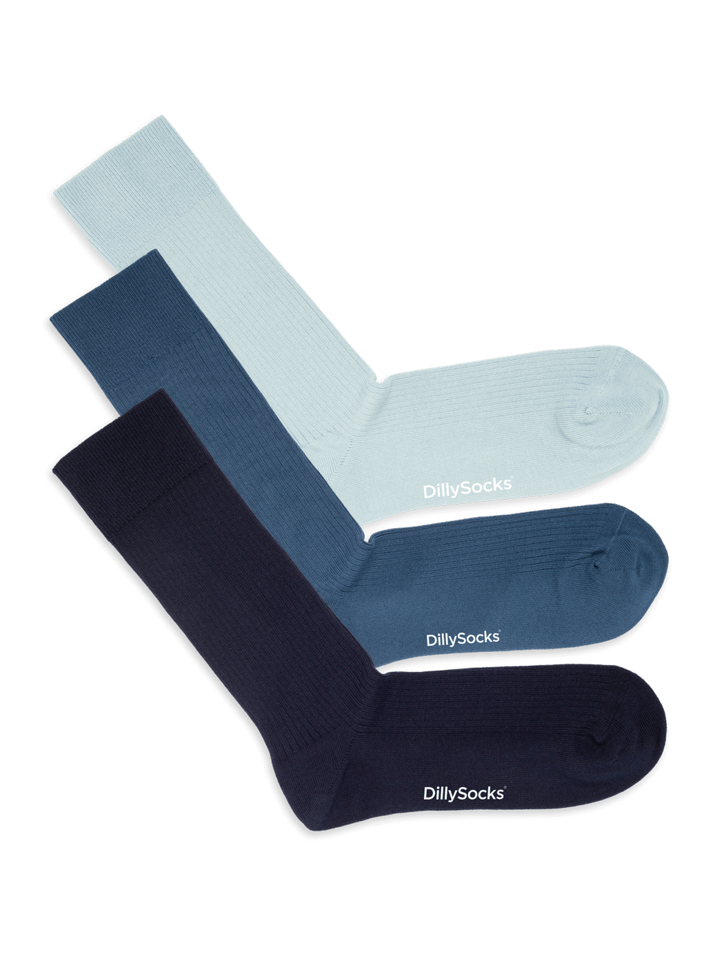 - Socken-Sets in Blau mit Uni Motiv/Muster von DillySocks