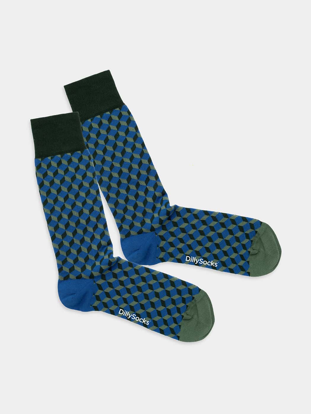 - Socken in Blau  mit Dice Motiv/Muster von DillySocks