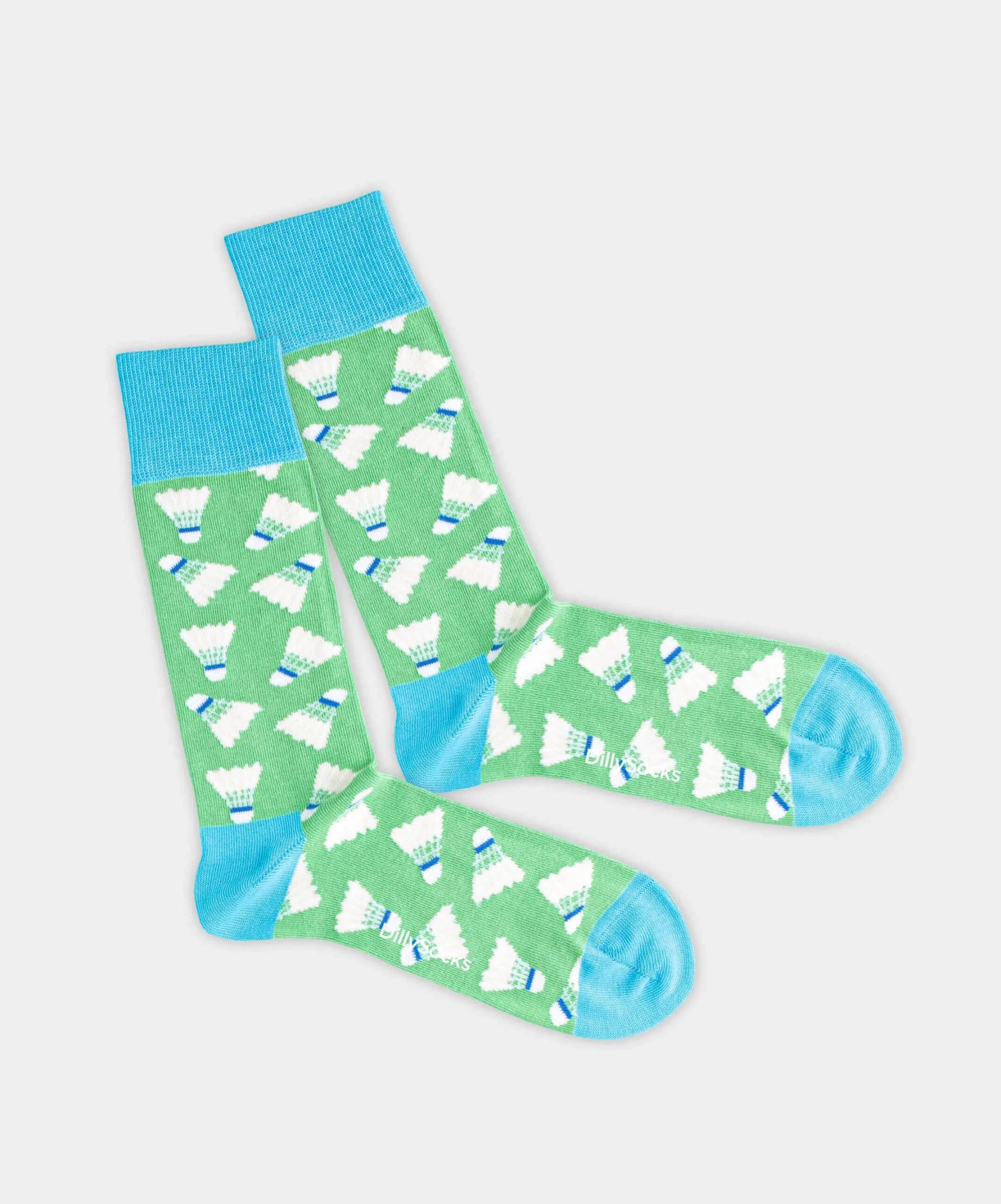 - Socken in Grün mit Sport Motiv/Muster von DillySocks