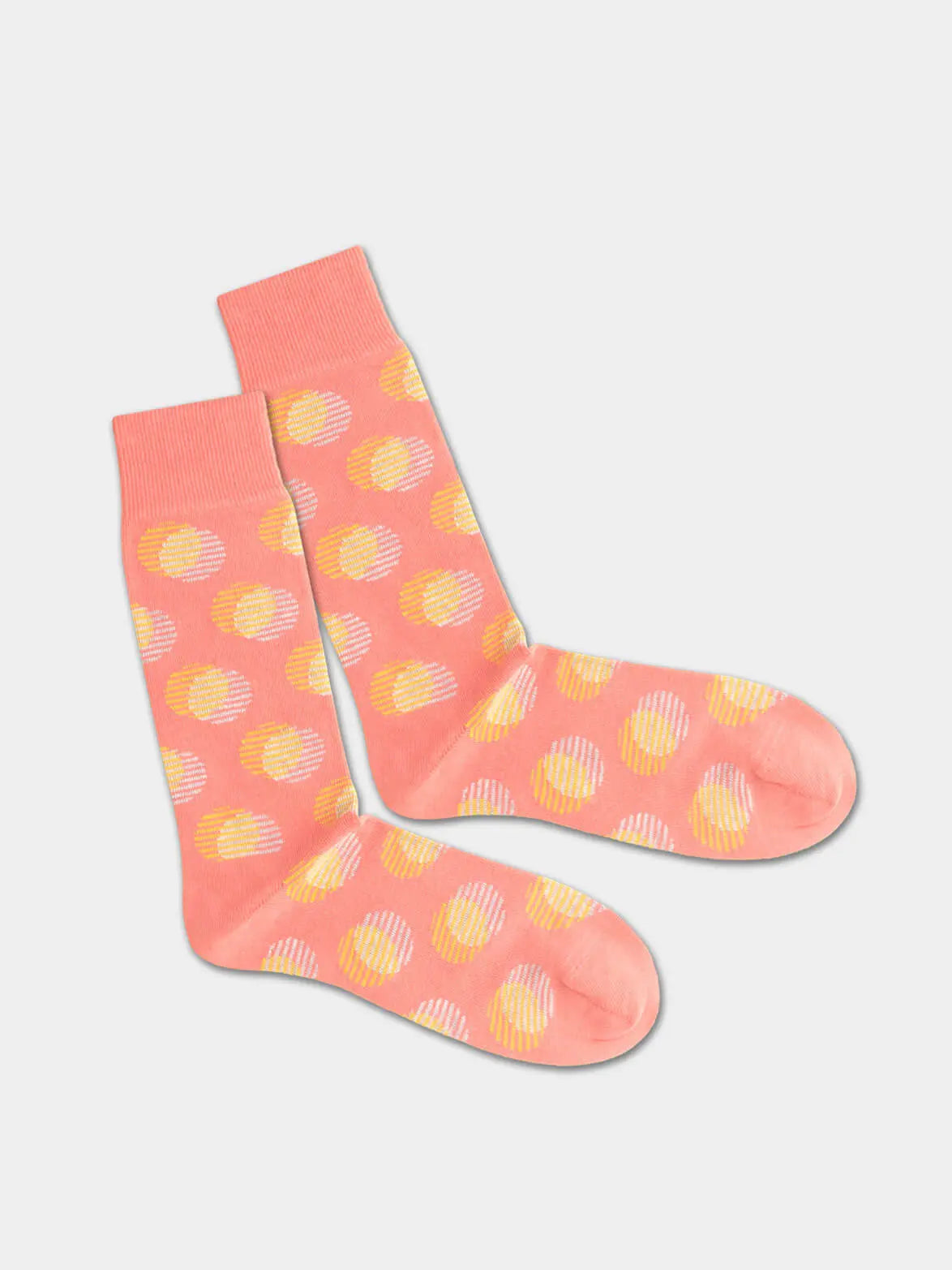 - Socken in Orange mit Punkte Motiv/Muster von DillySocks