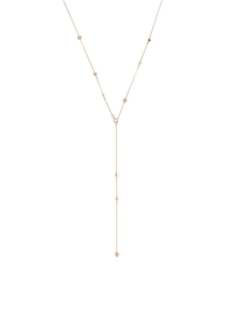 Dinny Hall 10kt yellow gold Folded Heart lariat necklace von Dinny Hall