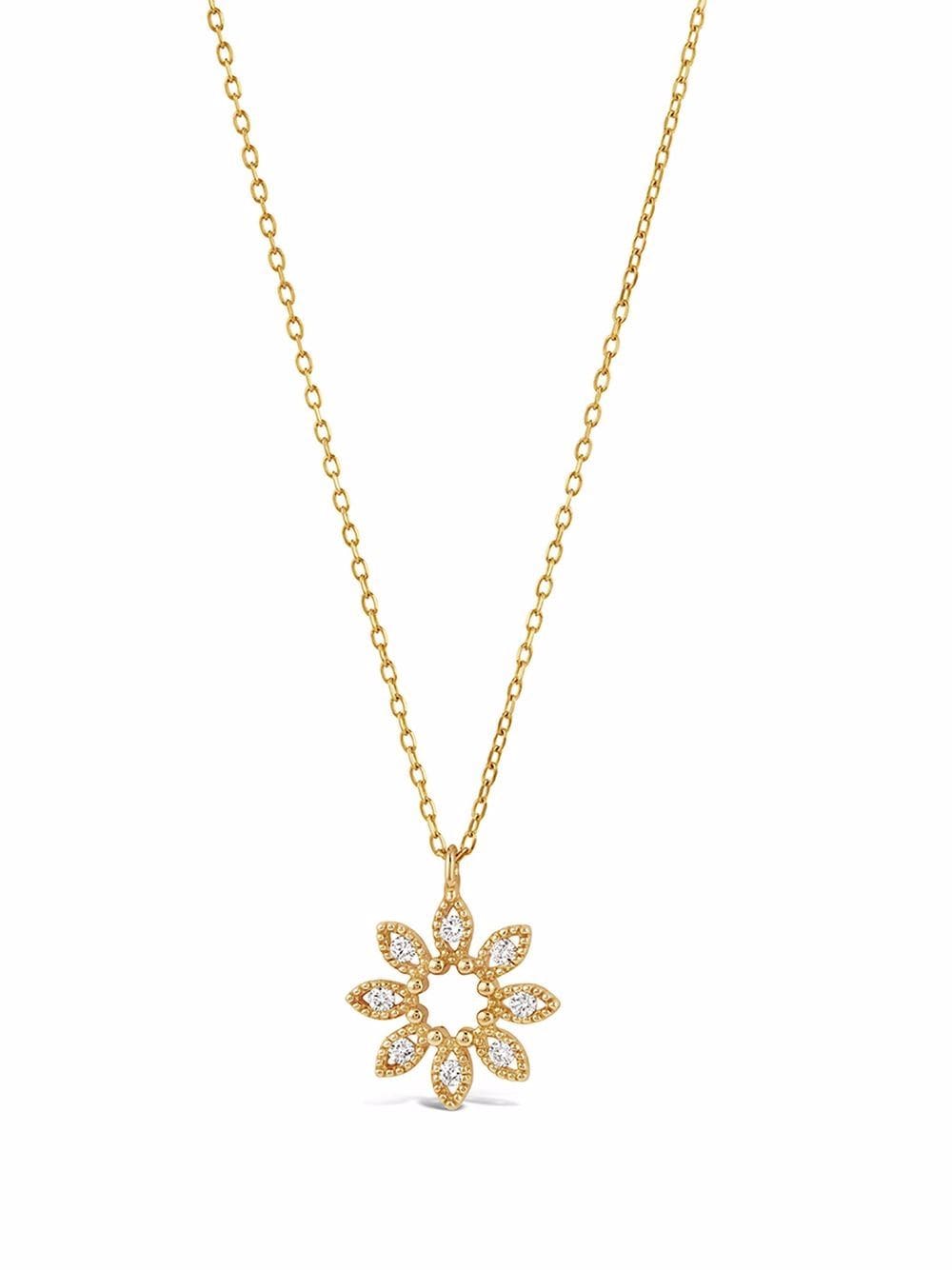 Dinny Hall 14kt yellow gold Jasmine Flower diamond necklace von Dinny Hall