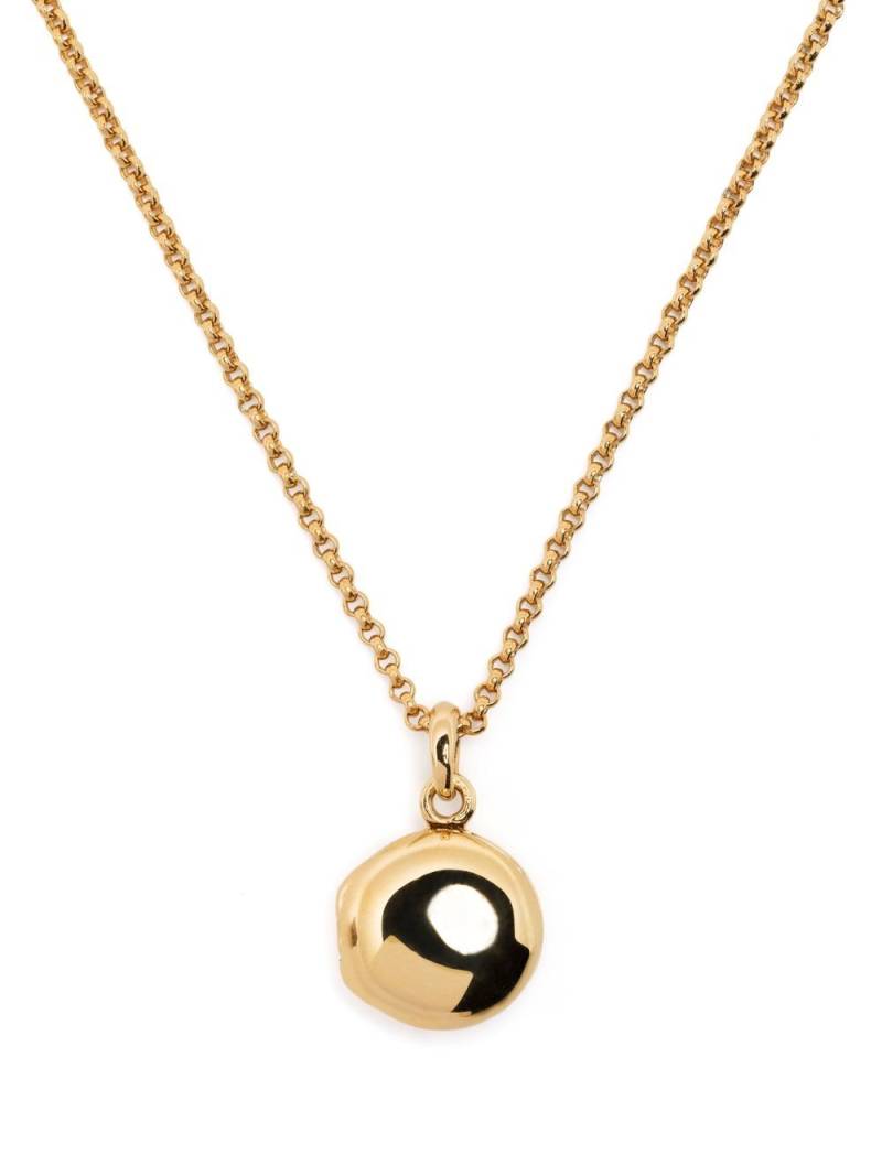 Dinny Hall Button Locket pendant necklace - Gold von Dinny Hall